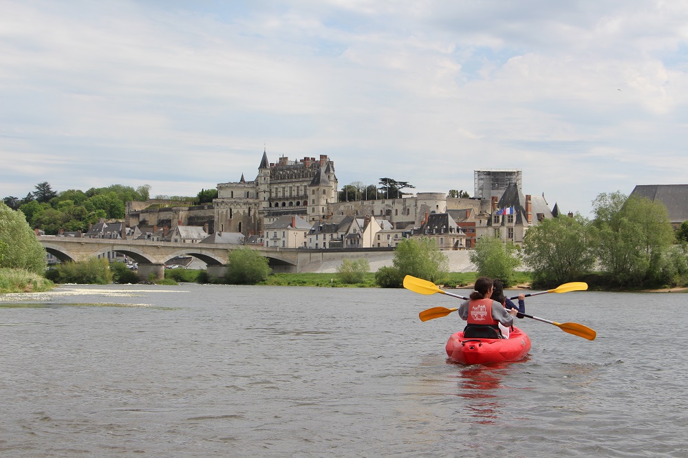 Combined bike and canoe kayak on the Loire