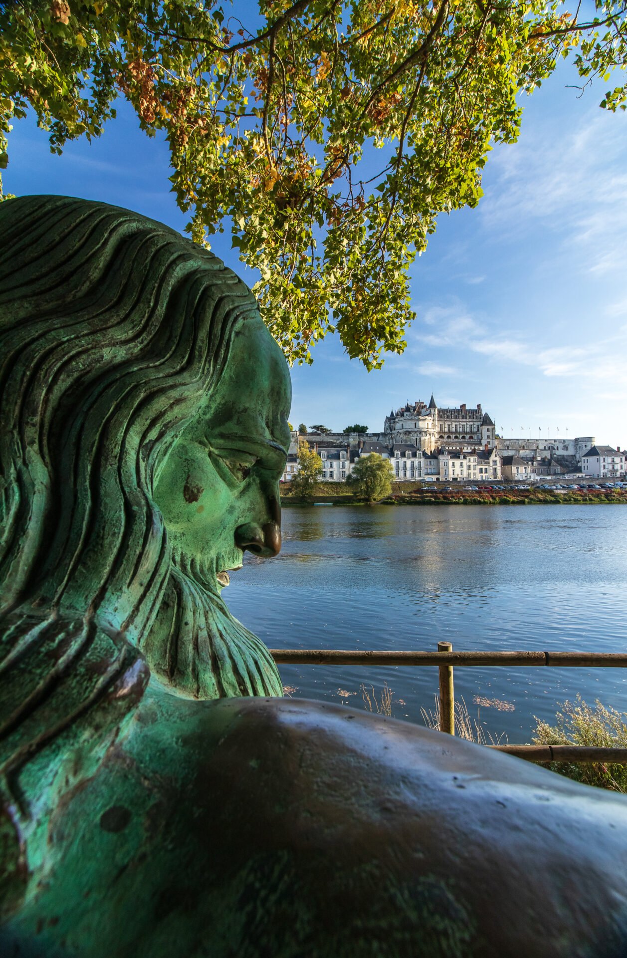 Oeuvre Léonard de Vinci en bord de Loire