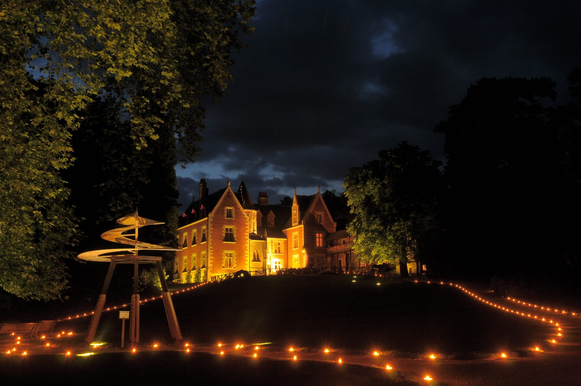 Spectacle de lumière au Clos Lucé