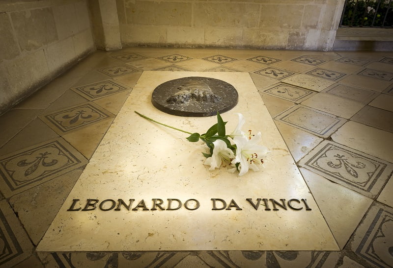 leonard da vinci's grave amboise