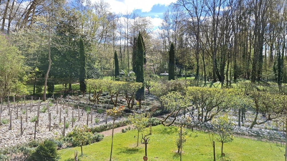 Vegetable garden of the Royal Estate of Château Gaillard in Amboise