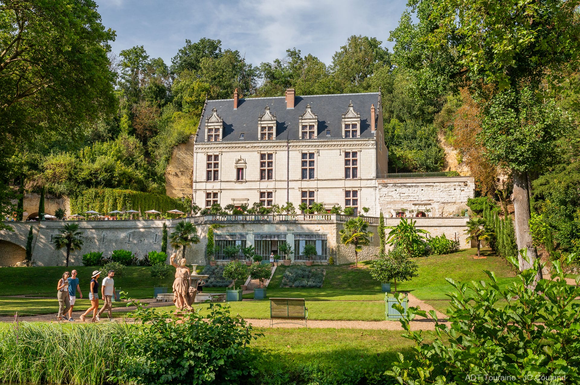 Jardines del castillo Gaillard en Amboise