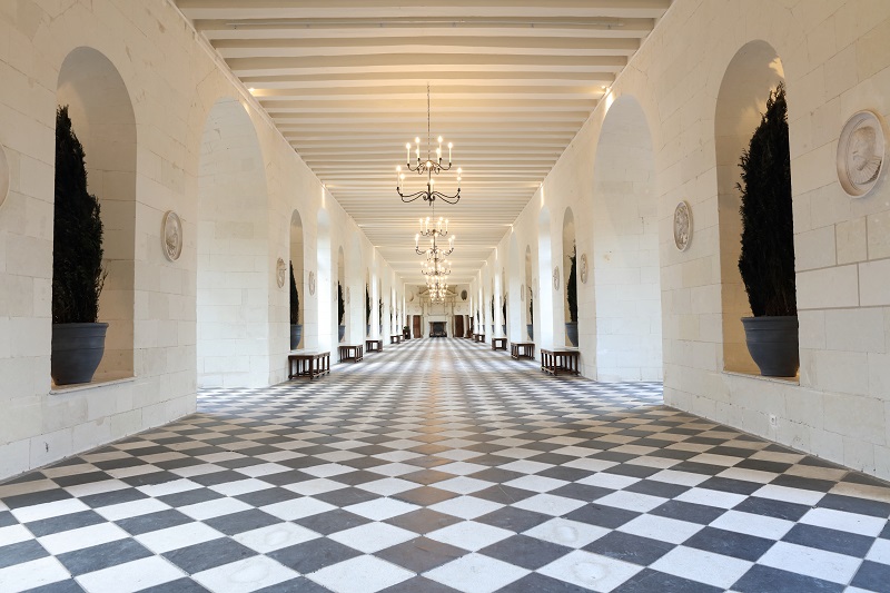 Château de Chenonceau - La grande galerie au-dessus du Cher.