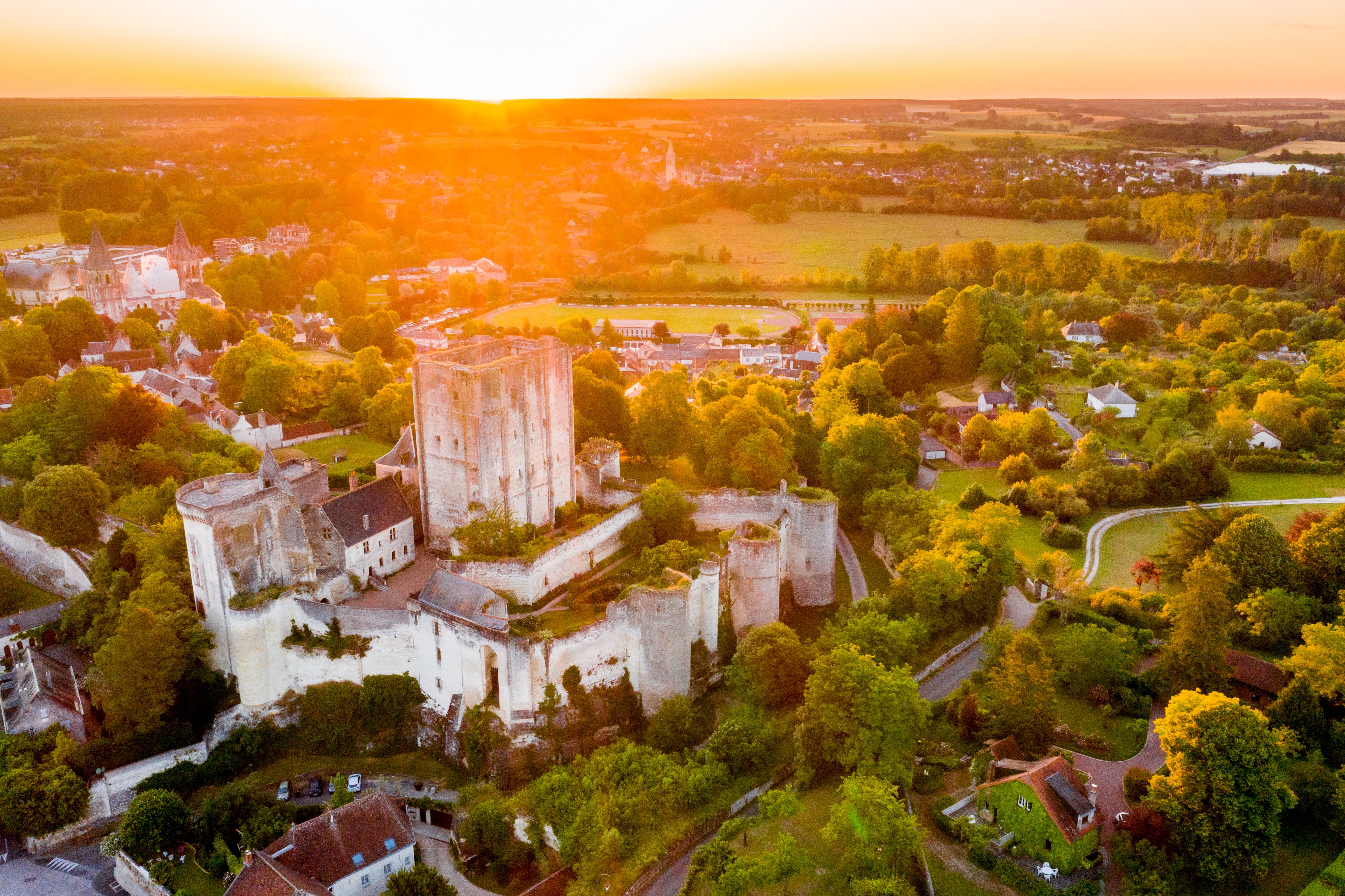 Donjon de Loches - vue aérienne - Loic Lagarde 2020 - 04