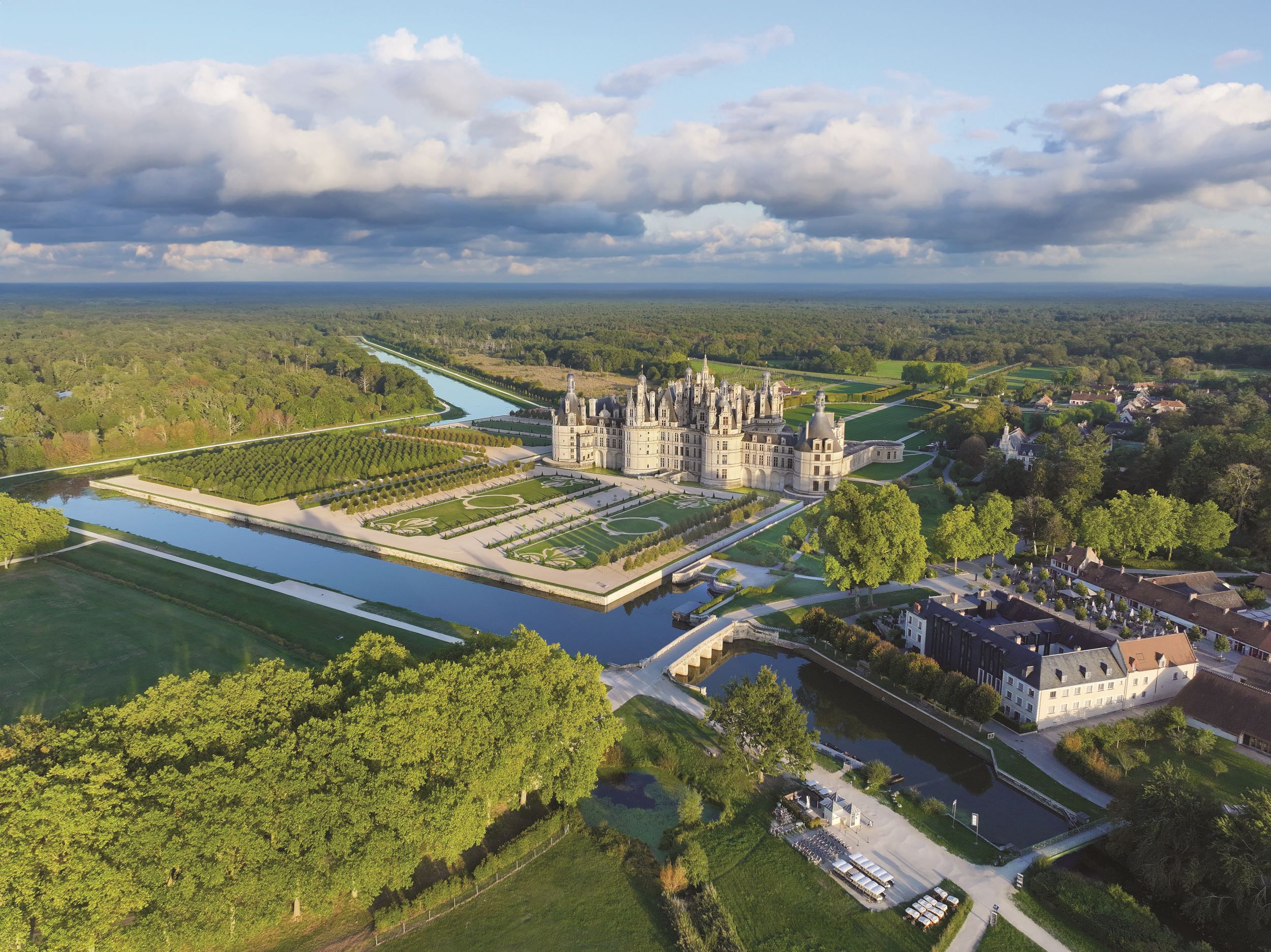 chambord vue aérienne