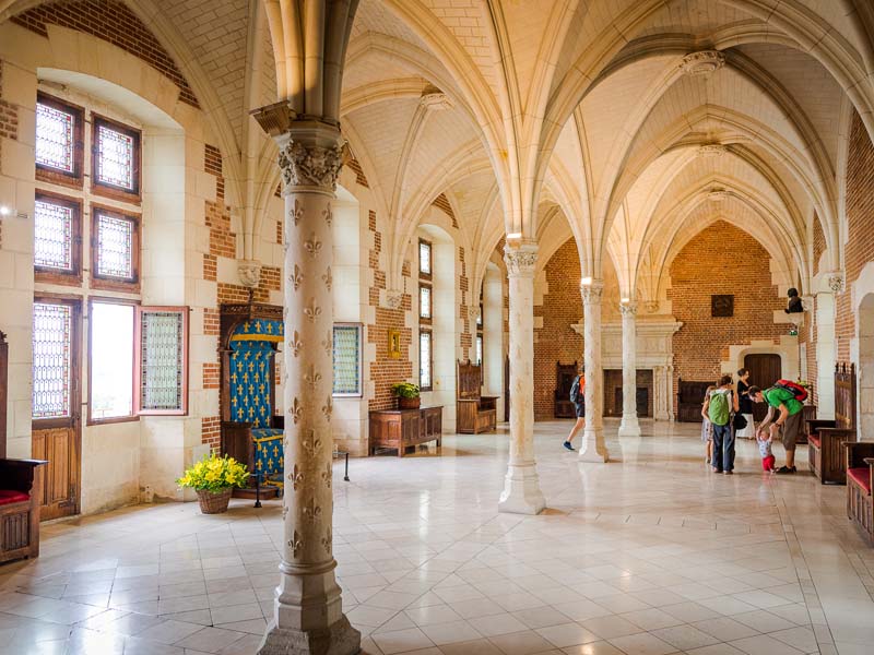 Salle du conseil - Château royal d'Amboise, France.