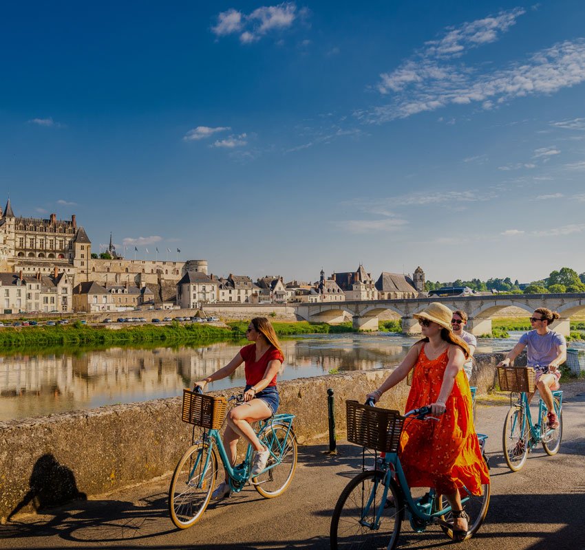 Pistes cyclables en bord de Loire