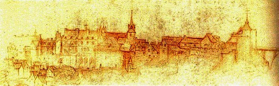 Dessin d'Amboise par Léonard de Vinci