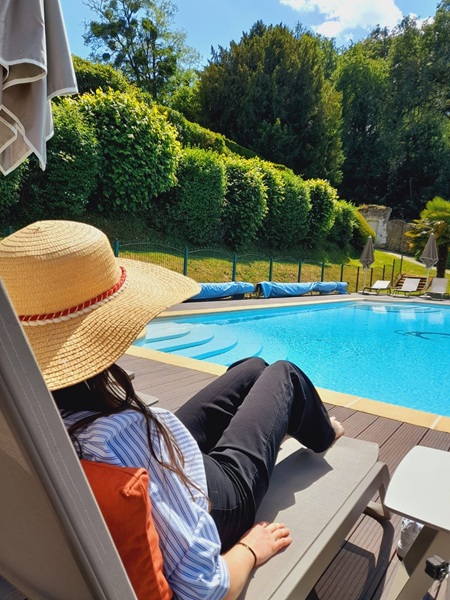 Le Château de Pray, hôtel-resturant 4 étoiles à Amboise, jardin à la française, piscine chauffée