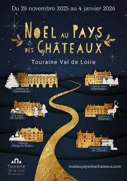 affiche de Noël au Pays des Châteaux 2025