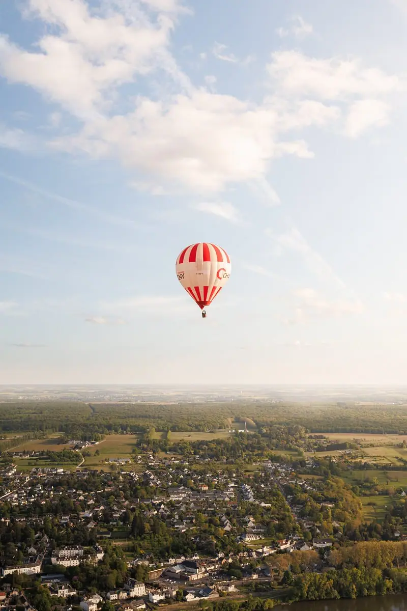 décollage montgolfière amboise