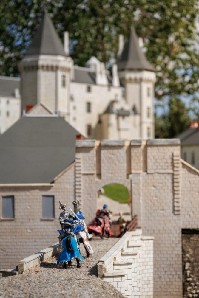 Maquette de forteresse au Parc Mini Châteaux d'Amboise