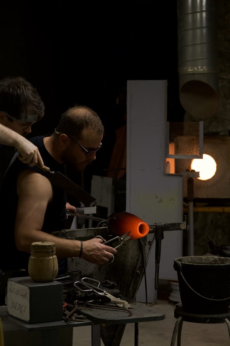 art du soufflage de verre amboise