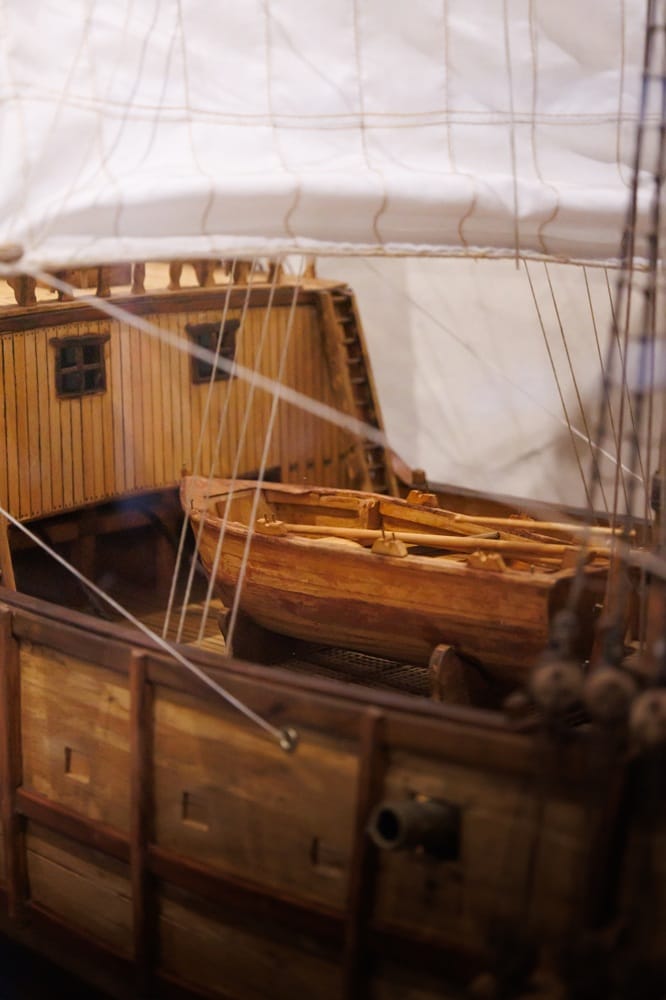 maquette bateau exposition sur la route des princes voyageurs