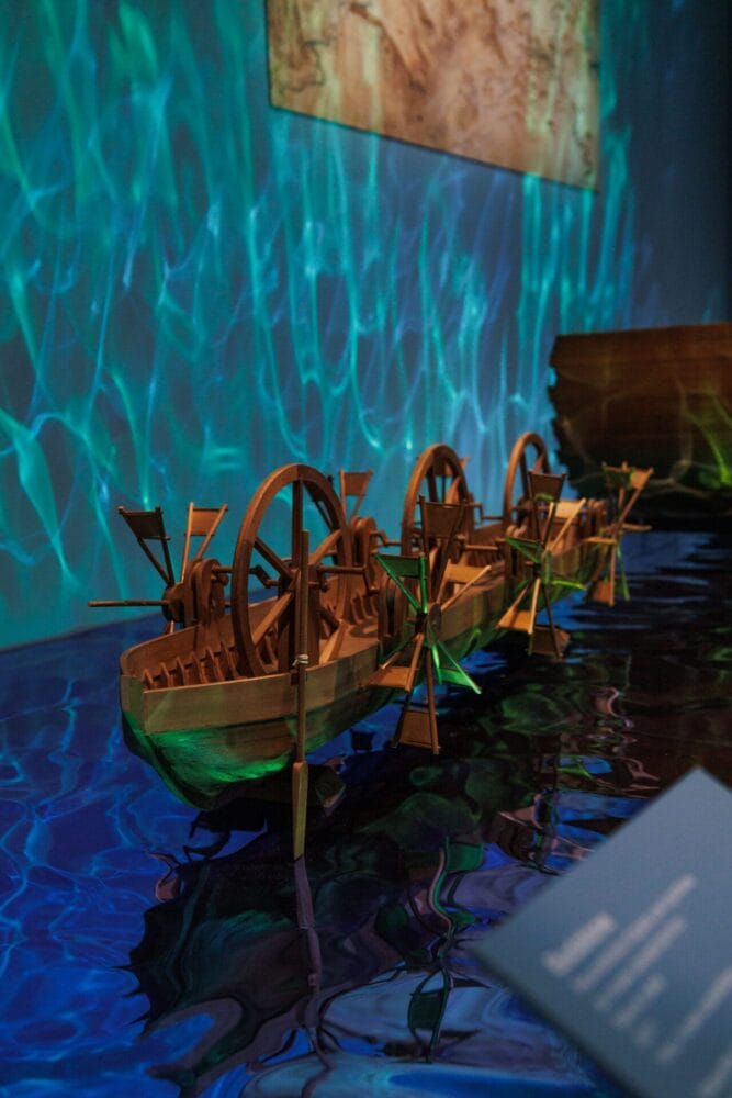 autre maquette de bateau exposition Léonard de Vinci Maitre de l'eau