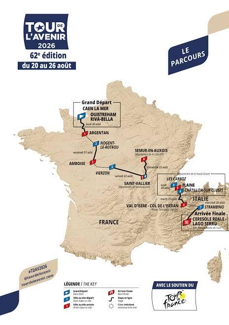 Parcours Tour de l'Avenir 2026