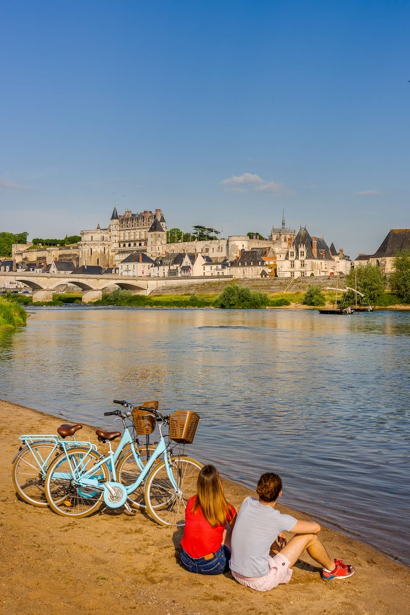 panorama loire amboise plage de nazelles