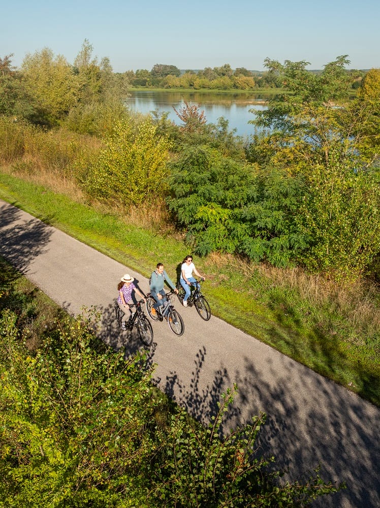 3 cyclistes sur la Loire à Vélo à Amboise
