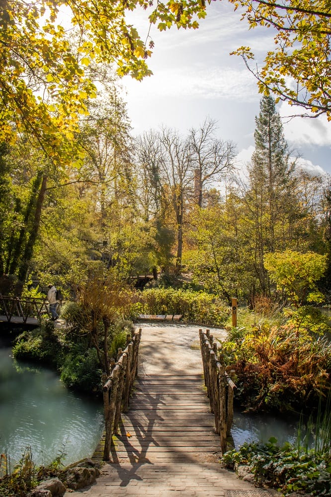 parc du clos lucé à Amboise sous les couleurs d'automne
